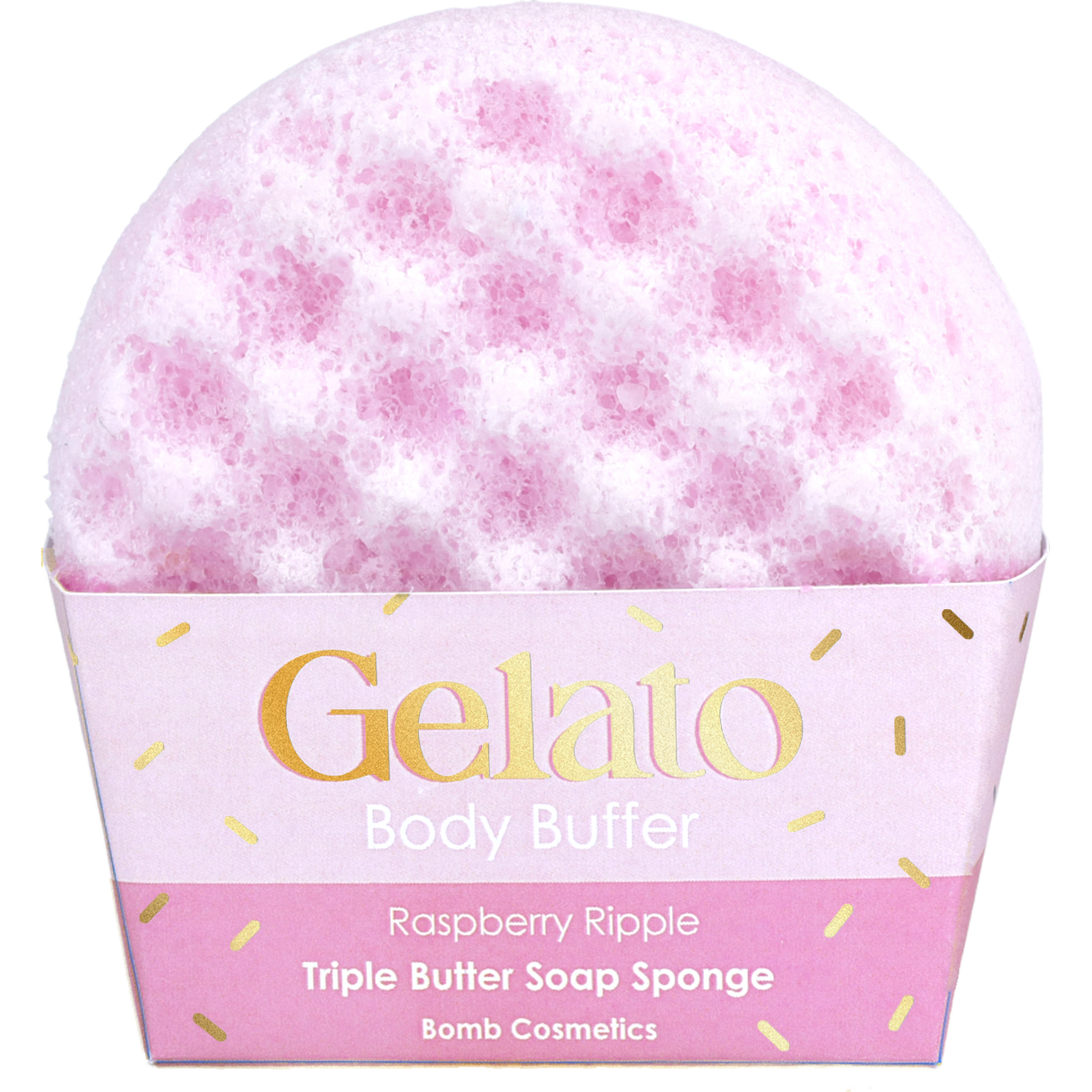 Raspberry Ripple Gelato Body Buffer Case 4 – Bomb Cosmetics B2B EU