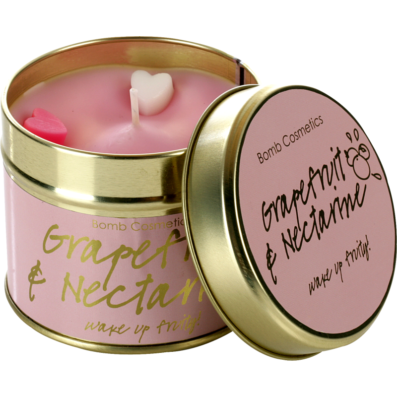 Grapefruit & Nectarine Tin Candle